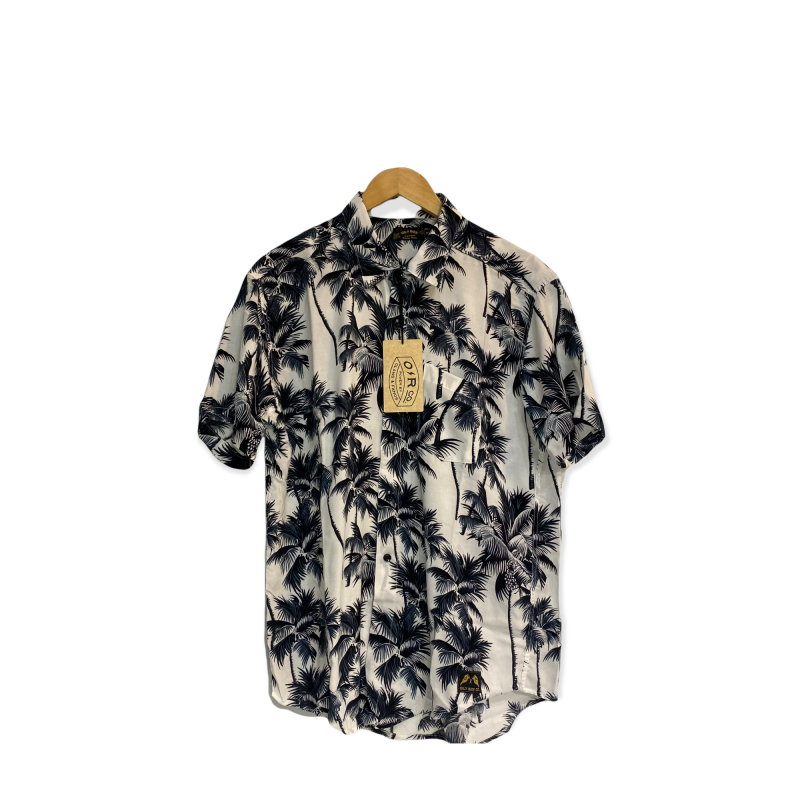 CAMISA FIBRANA HAWAINA PALMERA GRIS