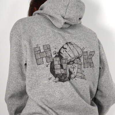 JL BUZO CANGURO GRIS HULK