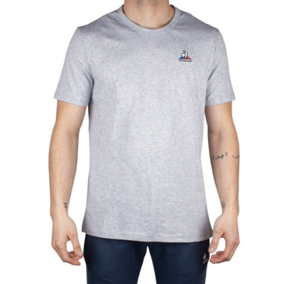REMERA LE COQ SPORTIF ALGODON LOGO (GRIS MELANGE)