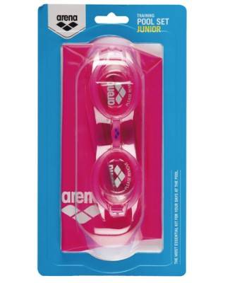 Set ANTiparra + Gorro Natacion ARENA POOL JUNIOR FUCSIA