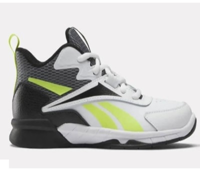 ZAPATILLA DE NIÑO REEBOK MORE BUCKETS BASQUET (BLANCO NEGRO AMARILLO)