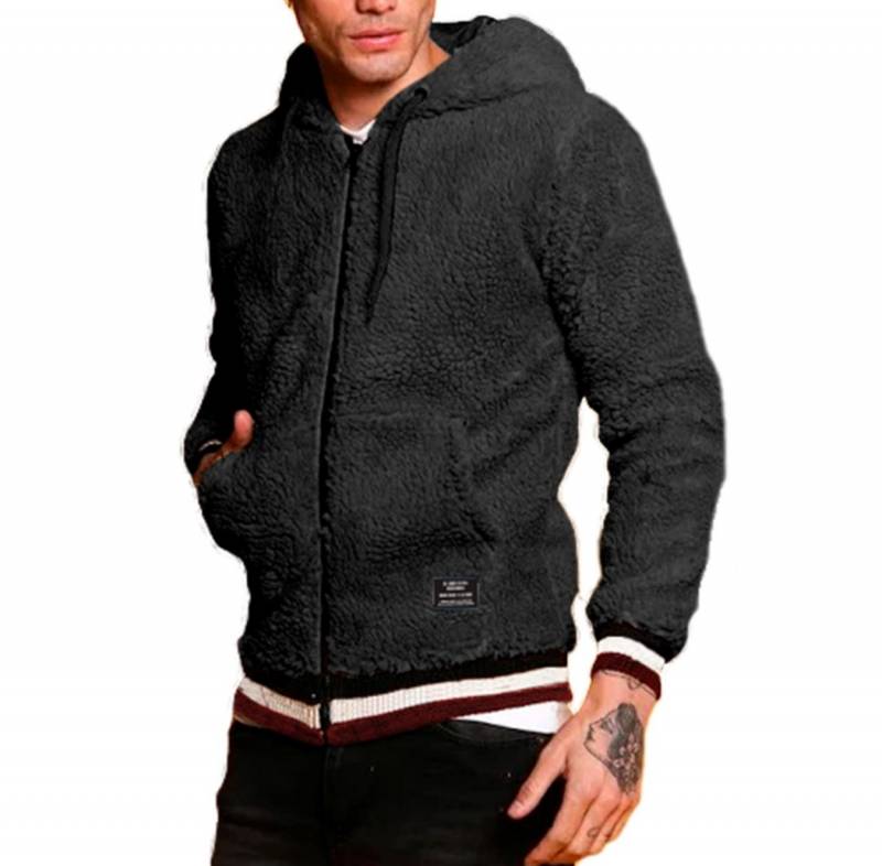 CAMPERA CANGURO DC SHERPA NEGRO