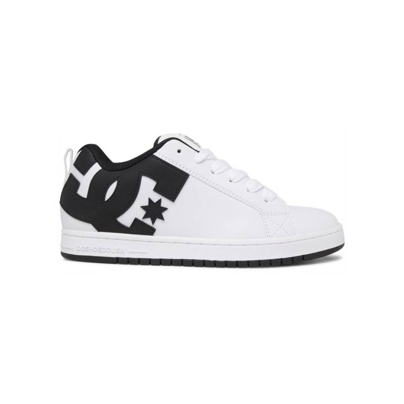 ZAPATILLAS DC SHOES COURT GRAFFIK  (BLANCO LOGO NEGRO)