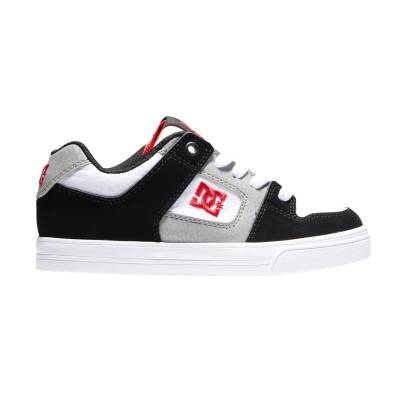 ZAPATILLAS DC SHOES PURE BOYS (BLANCO NEGRO ROJO)