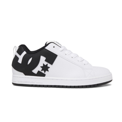 ZAPATILLAS DC SHOES COURT GRAFFIK (BLANCO LOGO NEGRO)