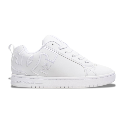 ZAPATILLAS DC SHOES COURT GRAFFIK (BLANCO LOGO BLANCO)