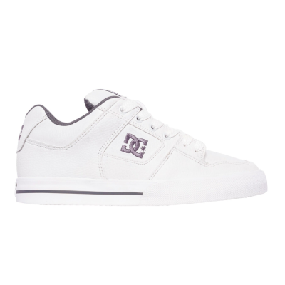 ZAPATILLAS DC SHOES PURE (BLANCO LOGO GRIS)