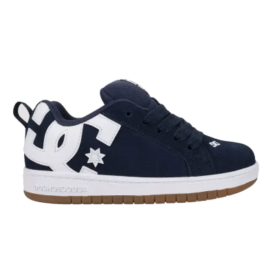 ZAPATILLAS DC SHOES COURT GRAFFIK SE NIÑOS AZUL SUELA CARAMELO