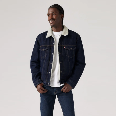 CAMPERA DE JEAN HOMBRE CON SHERPA LEVIS TYPE 3 AZUL