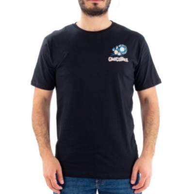 REMERA QUIKSILVER CA MI AMIGO (NEGRO)