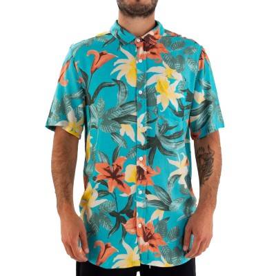CAMISA Manga corta Quiksilver GARDEN PATH flowers original