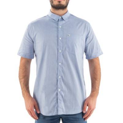 CAMISA QUIKSILVER MANGA CORTA WINFALL CELESTE ORIGINAL