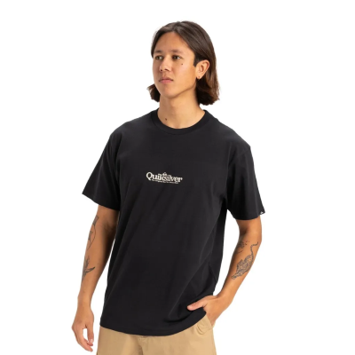 Remera Manga Corta Quiksilver Fineline Negro 