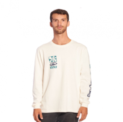 REMERA RIP CURL MANGA LARGA RLX POWER (BLANCO)