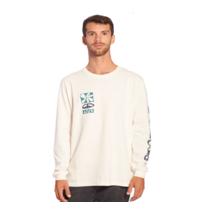 REMERA RIP CURL MANGA LARGA RLX POWER (BLANCO)