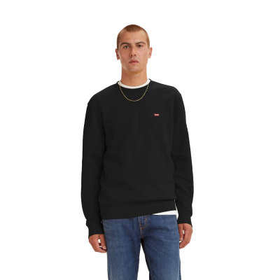 BUZO CUELLO REDONDO LEVIS NEW CREW ORIGINAL NEGRO