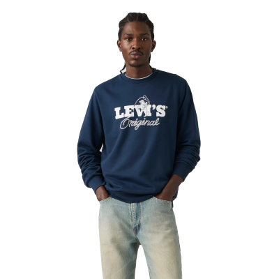 BUZO DE HOMBRE LEVIS STANDARD GRAPHIC CREW AZUL