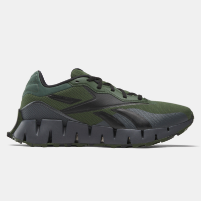 zapatillas reebok  ZIG DYNAMICA 4 ADVERNTURE (verde gris)
