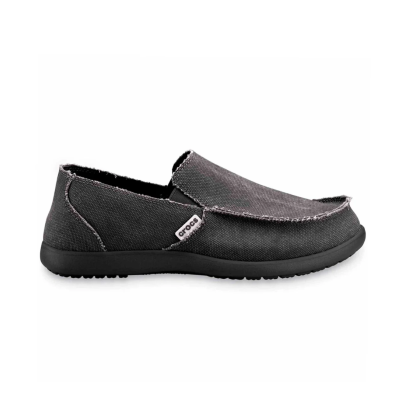 MOCASINES CROCS SANTA CRUZ MEN NEGRO GASTADO 
