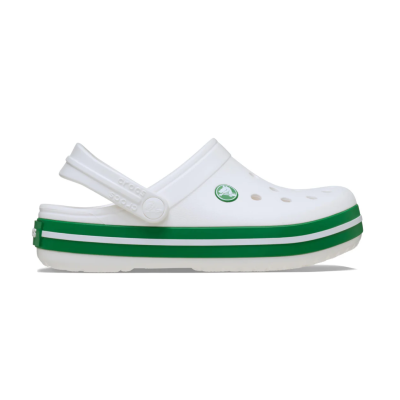 CROCS CROCSBAND KIDS WHITE GREEN IVY
