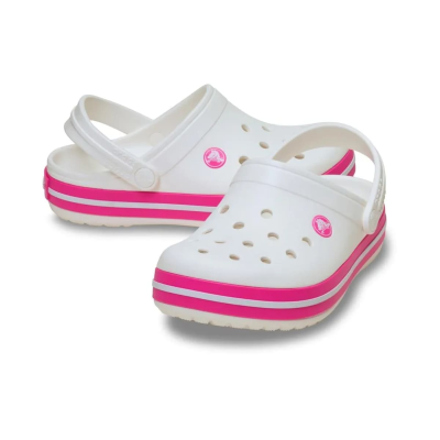 CROCS CROCSBAND KIDS WHITE PINK CRUSH
