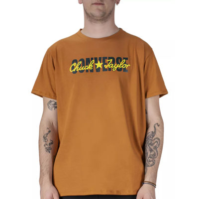 REMERA CONVERSE ALL STAR MIXED LOGO SUPER (MOSTAZA)