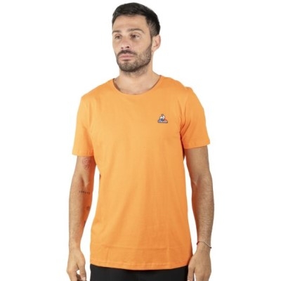 REMERA LE COQ SPORTIF ALGODON LOGO (NARANJA)