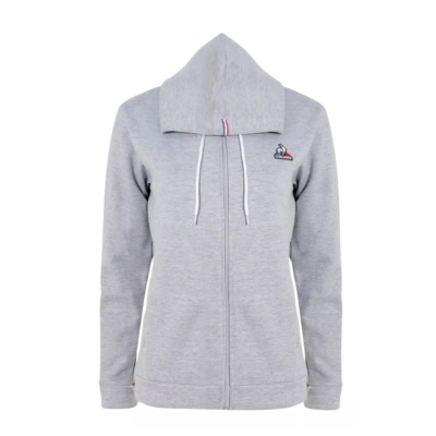 CAMPERA LE COQ SPORTIF CAPUCHA MUJER (GRIS MELANGE)