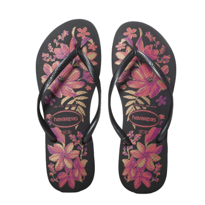 Havaianas Slim Organic Black/ Grey Gold