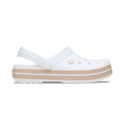 ZUECOS CROCBAND CLOG WHITE PINK CARAMEL