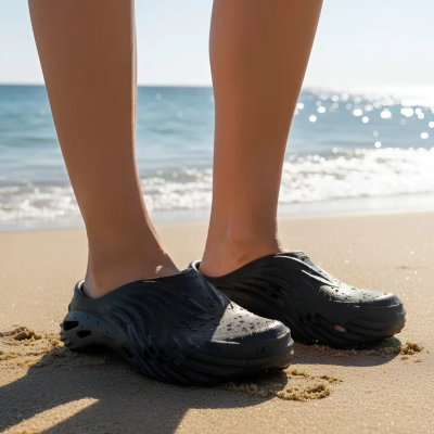 ZUECOS CROCS ECHO WAVE TOTAL BLACK UNISEX