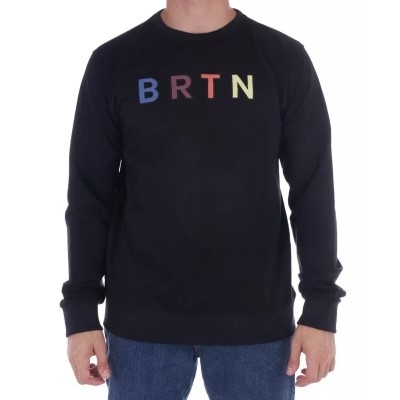 BUZO CUELLO REDONDO BURTON DE HOMBRE BRTN PATCH BLACK ORIGINAL