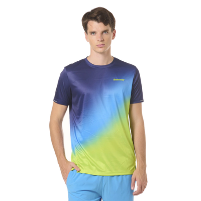 REMERA BABOLAT DRIVE (AZUL CELESTE VERDE)