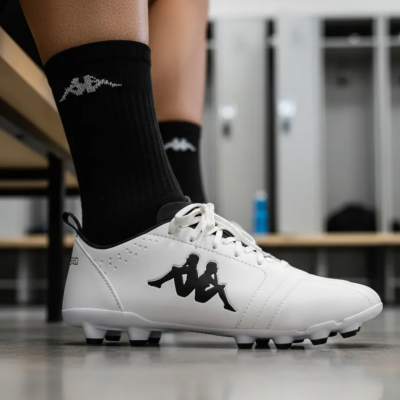 BOTINES FUTBOL 11 KAPPA VENZONE FG WHITE/BLACK