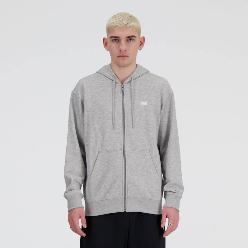 CAMPERA CANGURO STACKED LOGO GRIS MEN