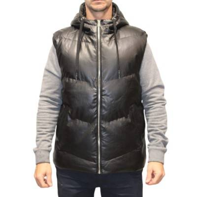 CHALECO ULTRALIGHT SIMIL CUERO (NEGRO)