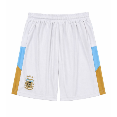 SHORT DE FUTBOL LICENCIA OFICIAL AFA BLANCO 3 ESTRELLAS