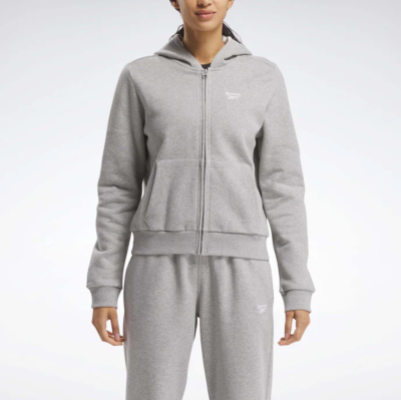 Campera CANGURO Reebok Identity SL Fleece Fz (GRIS)