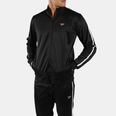 REEBOK RAZOR PIPING 2PC TRACKSUIT BLACK