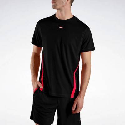 REEBOK RMC ID TRAIN BLOCKED T-SHIRT BLACK