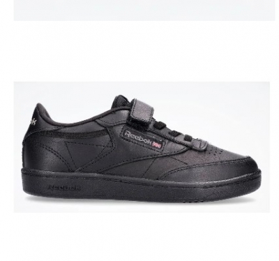 ZAPATILLAS DE NIÑO REEBOK CLUB C VELCRO (NEGRO)
