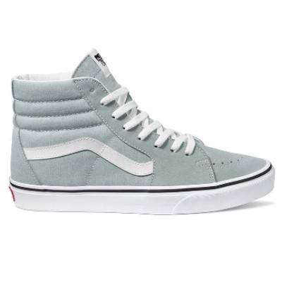 ZAPATILLAS VANS SK8 HI THEORY (CELESTE LINEA BLANCA)