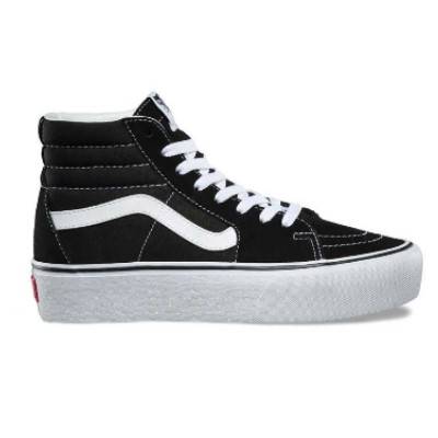 ZAPATILLAS VANS SK8 HI PLATFORM (NEGRO LINEA BLANCA)